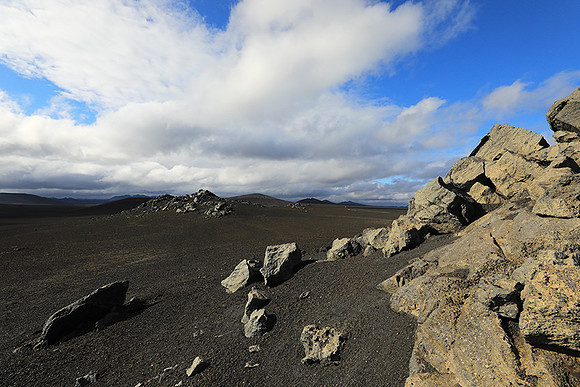 Lava field in the Highlands