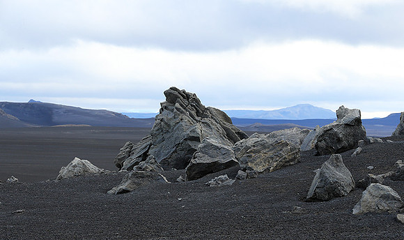 Lava field in the Highlands