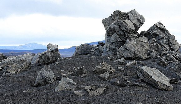 Lava field in the Highlands