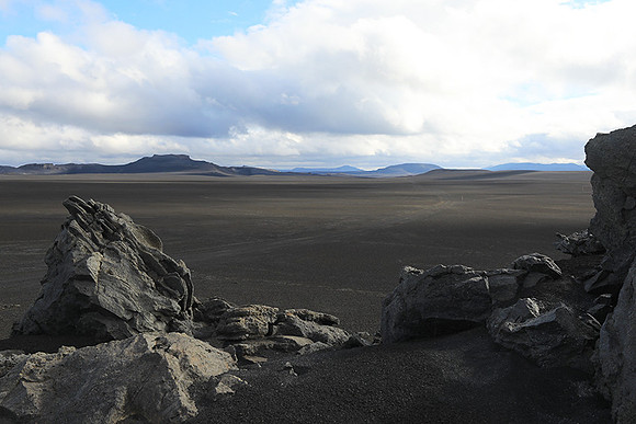Lava field in the Highlands