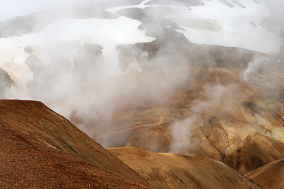 Geothermal field in the Highlands