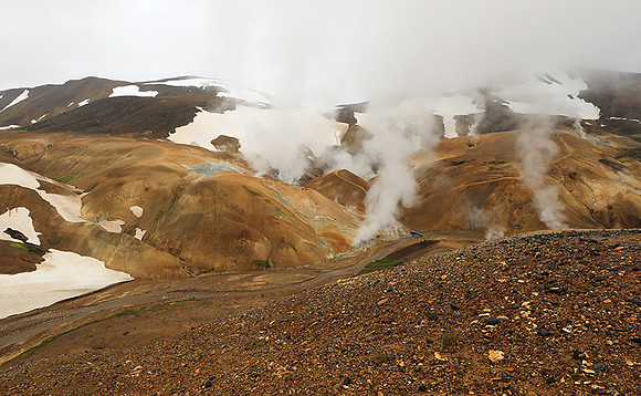 Geothermal field in the Highlands