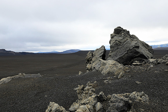 Lava field in the Highlands