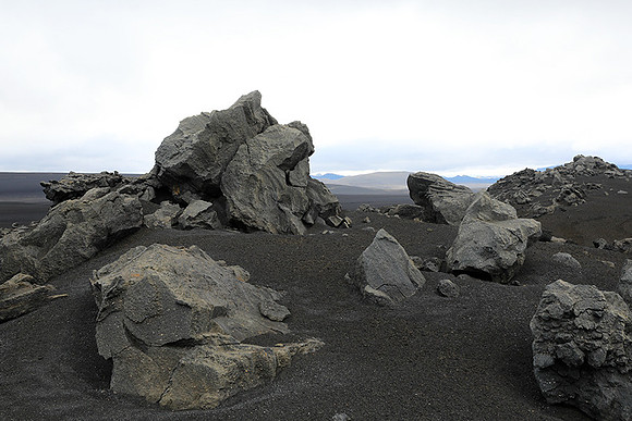 Lava field in the Highlands