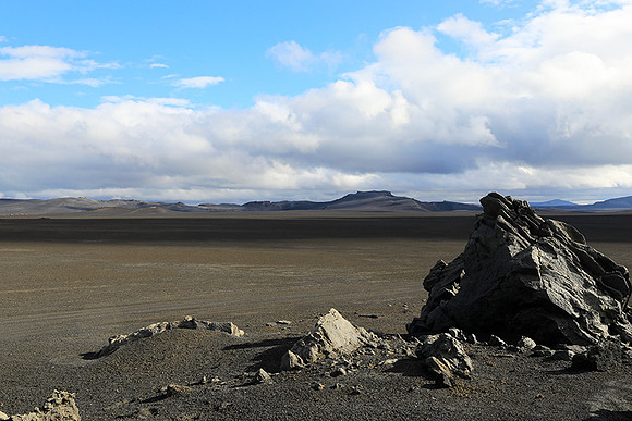 Lava field in the Highlands