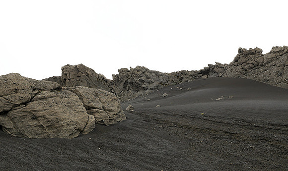 Lava field in the Highlands