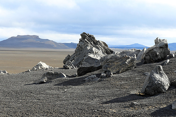Lava field in the Highlands