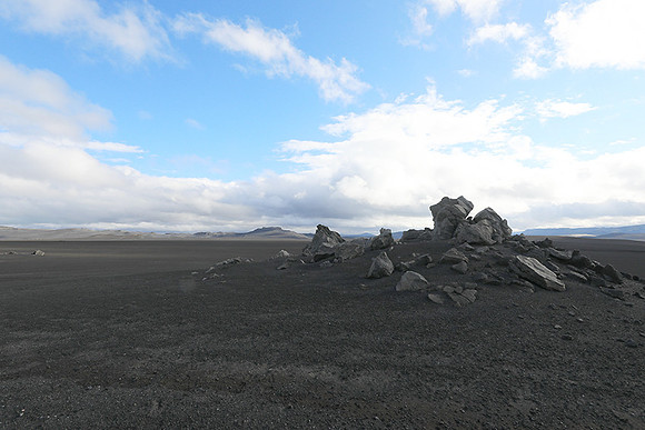 Lava field in the Highlands