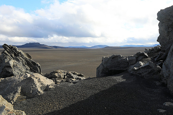 Lava field in the Highlands