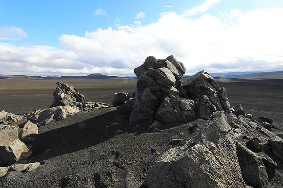 Lava field in the Highlands