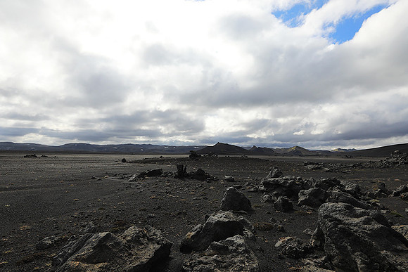 Lava field in the Highlands