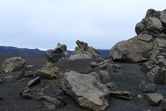 Lava field in the Highlands