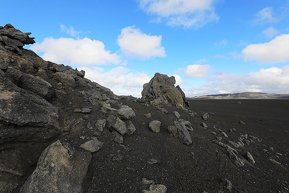 Lava field in the Highlands