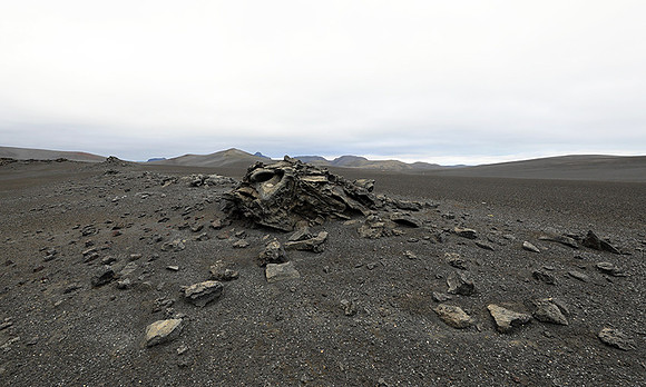 Lava field in the Highlands