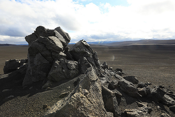 Lava field in the Highlands