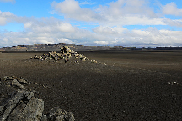 Lava field in the Highlands