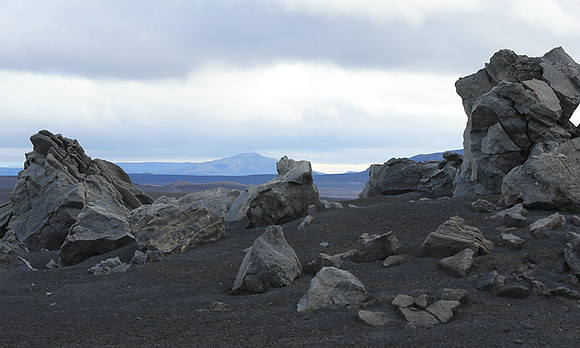 Lava field in the Highlands