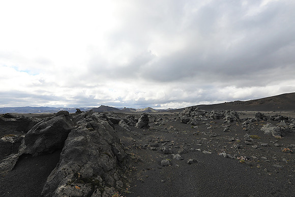 Lava field in the Highlands
