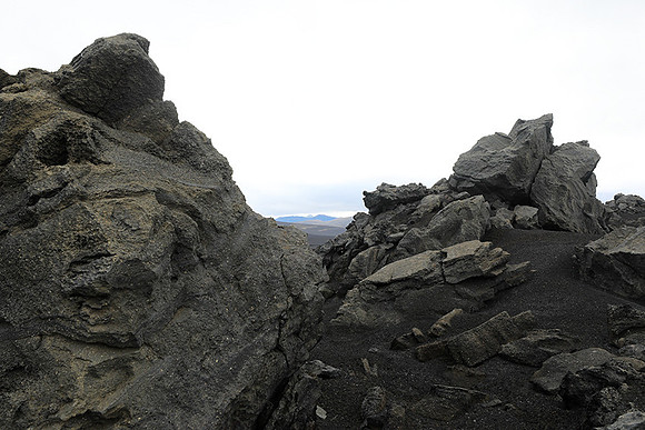 Lava field in the Highlands