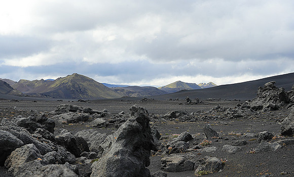 Lava field in the Highlands