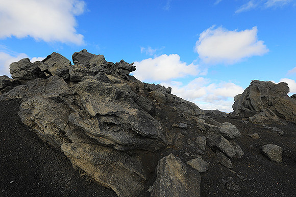 Lava field in the Highlands