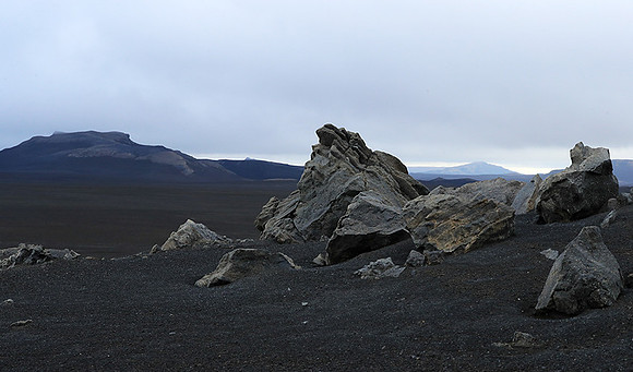 Lava field in the Highlands