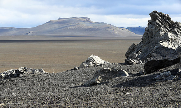 Lava field in the Highlands
