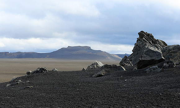 Lava field in the Highlands