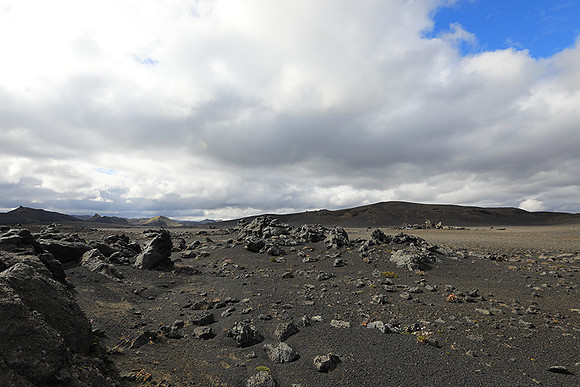 Lava field in the Highlands