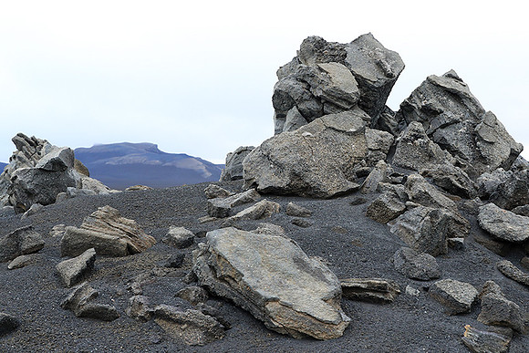 Lava field in the Highlands