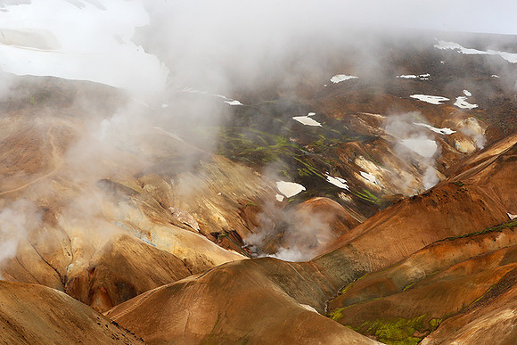 Geothermal field in the Highlands