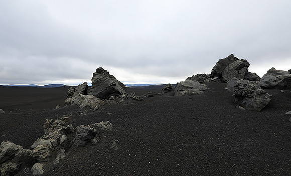 Lava field in the Highlands
