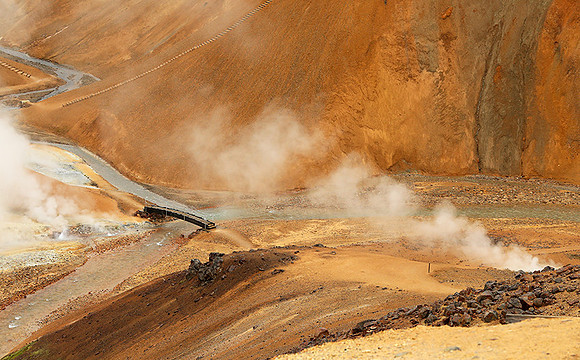 Geothermal field in the Highlands