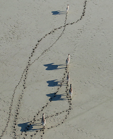 Helicopter flight over Sua Pan