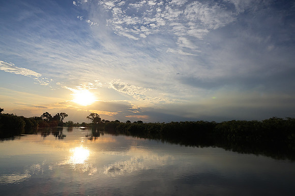 Sunset - Delta of Okavango